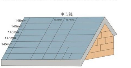 油氈瓦屋面彈線工序